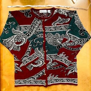 NWOT Principles vintage style button down sweater
